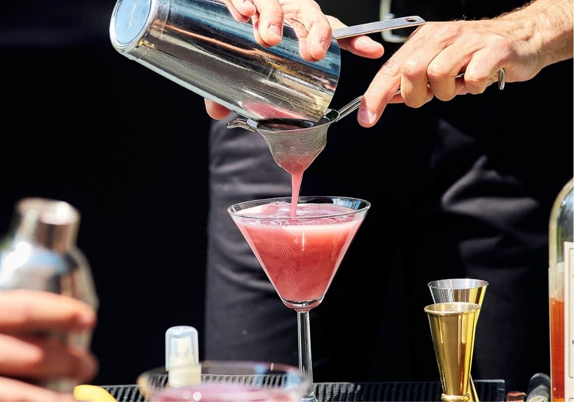 Cocktails via bar